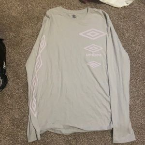 mint green long sleeve umbro tee